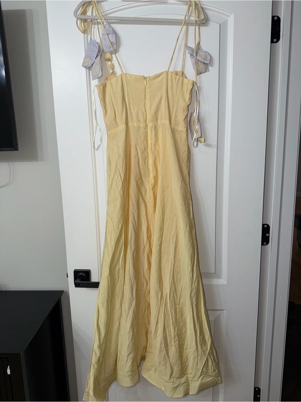 Petal & Pup Butter Yellow Corset Midi Dress | Size Small NWOT - Picture 9 of 11